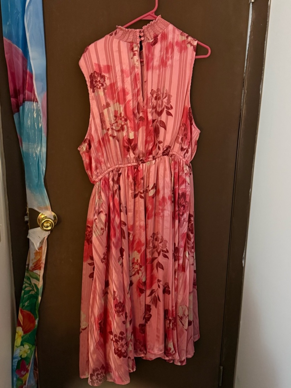 torrid Pink Floral Sleeveless Midi Dress